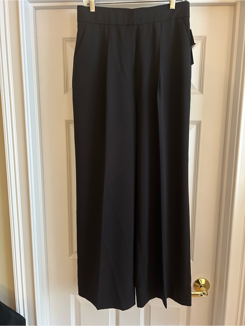 Elie Tahari Black Wide-Leg A-Line Pants